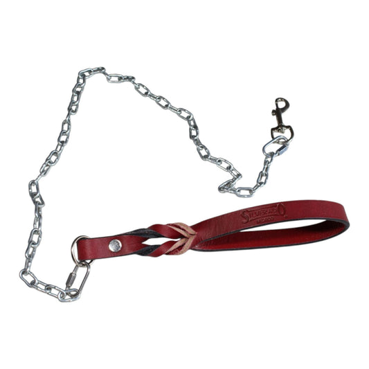 CADENA DE PASEO CON ASA DE PIEL 3mm