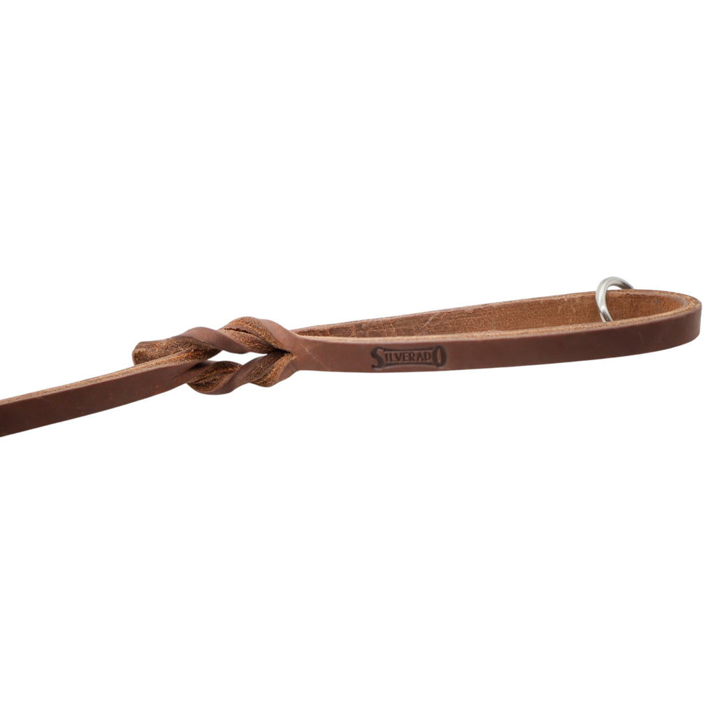Correa de Manejo para Perro de Piel con Bandola de Bronce, 1cm x 1.20m / 1.80m