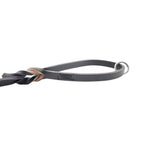 Correa de Manejo para Perro de Piel con Bandola de Bronce, 1cm x 1.20m / 1.80m
