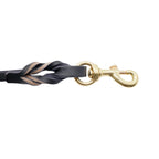 Correa de Manejo para Perro de Piel con Bandola de Bronce, 1cm x 1.20m / 1.80m