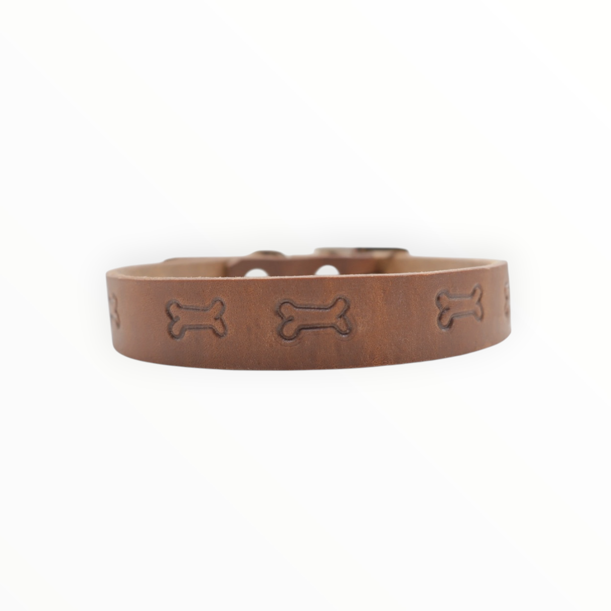 Collar Grabado para Perro de Piel, 2cm de ancho