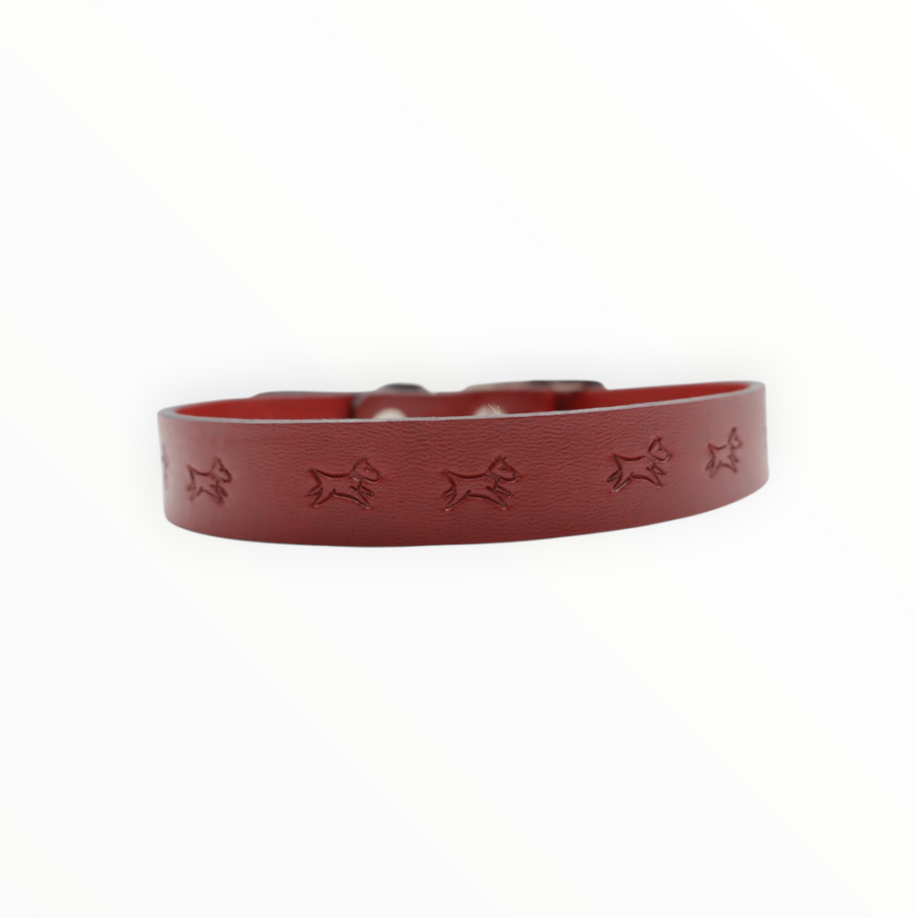 Collar Grabado para Perro de Piel, 2cm de ancho