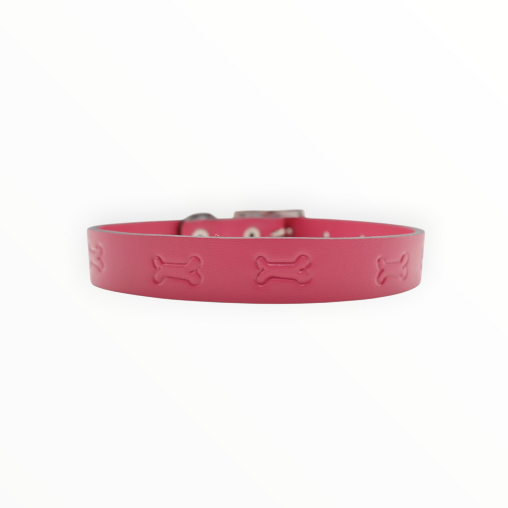 Collar Grabado para Perro de Piel, 2cm de ancho
