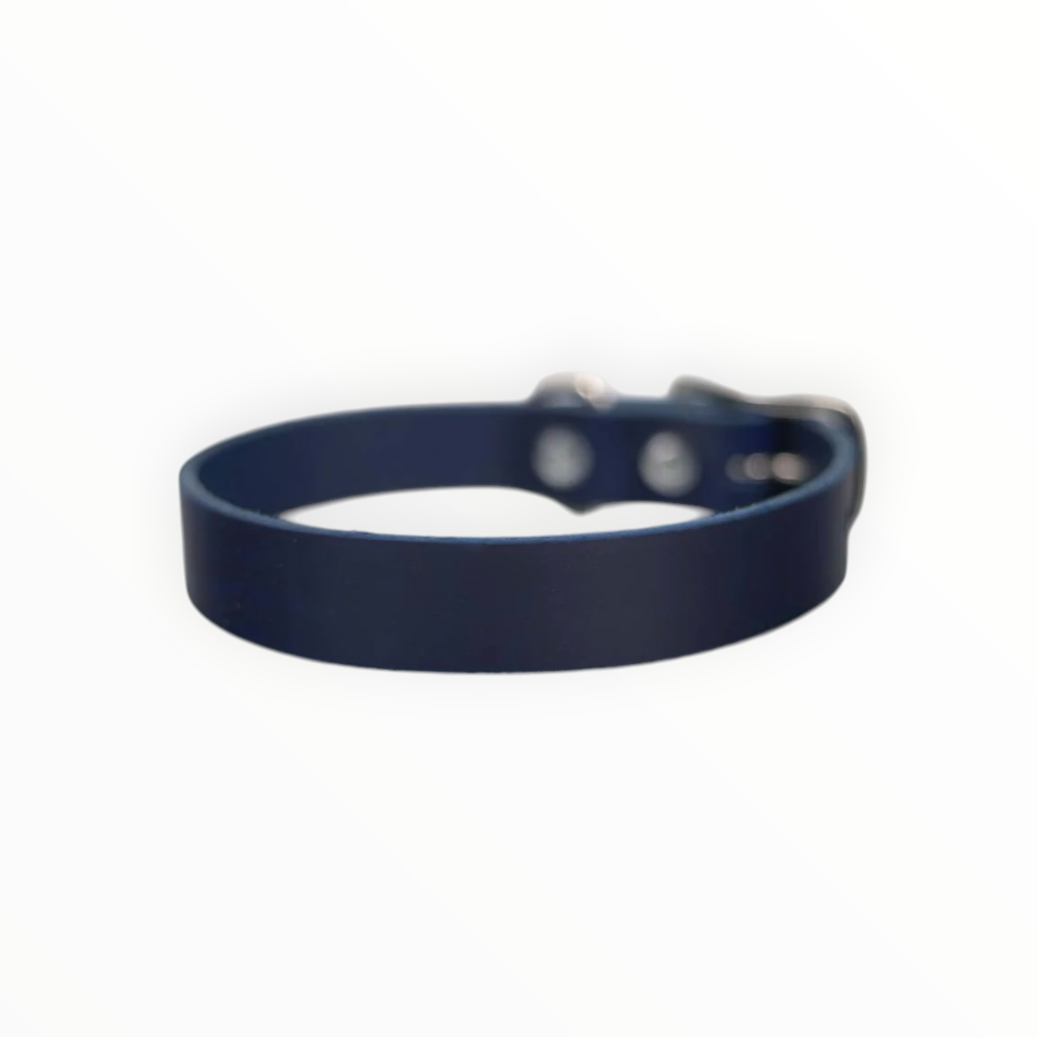Collar Liso de Piel para Perro, 3cm de ancho