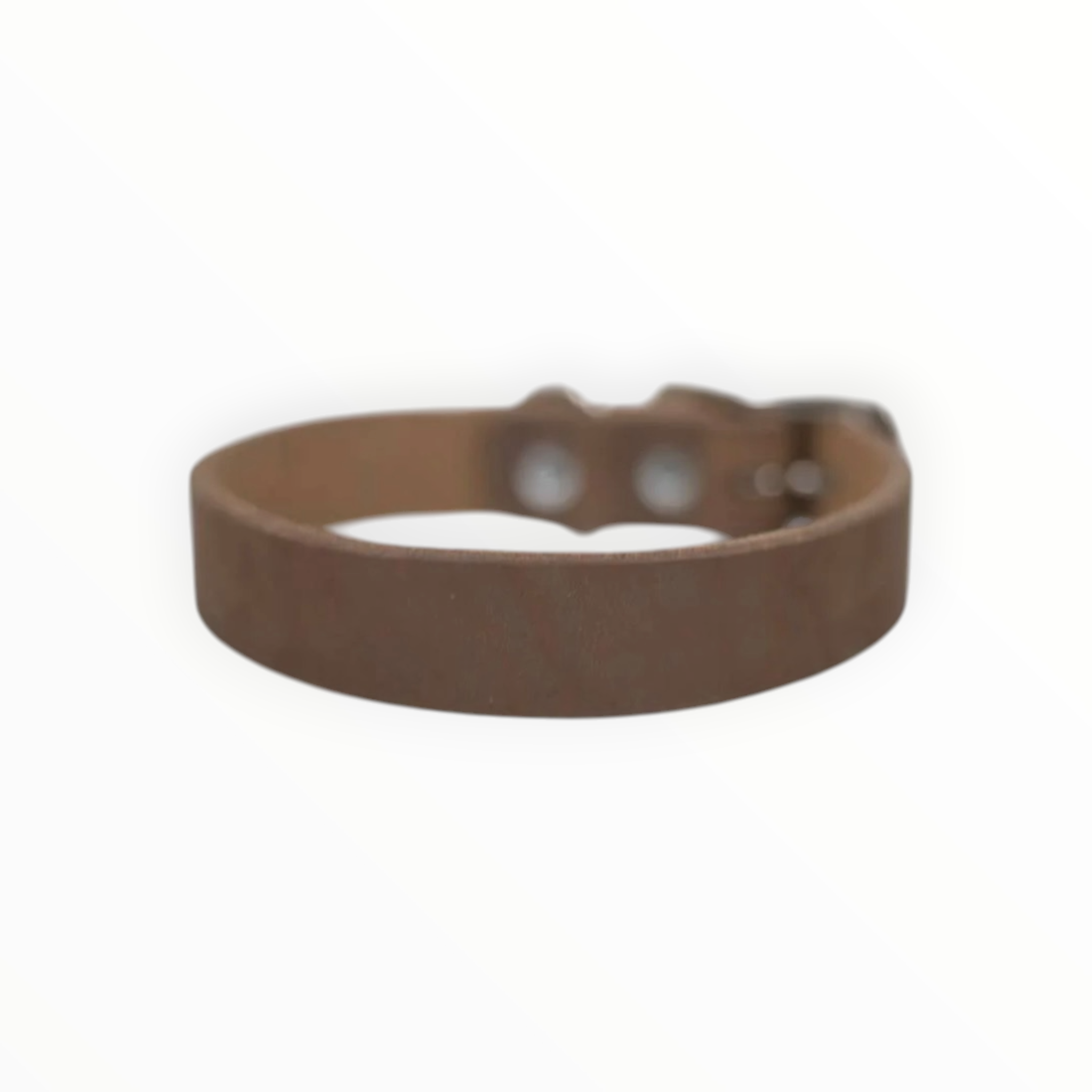 Collar Liso de Piel para Perro, 3cm de ancho