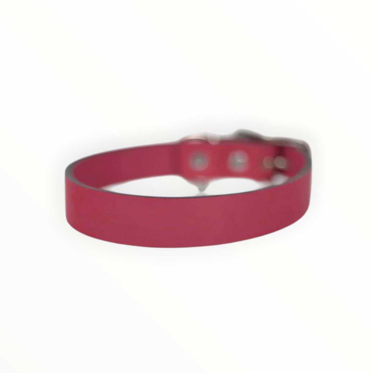 Collar Liso de Piel para Perro, 3cm de ancho