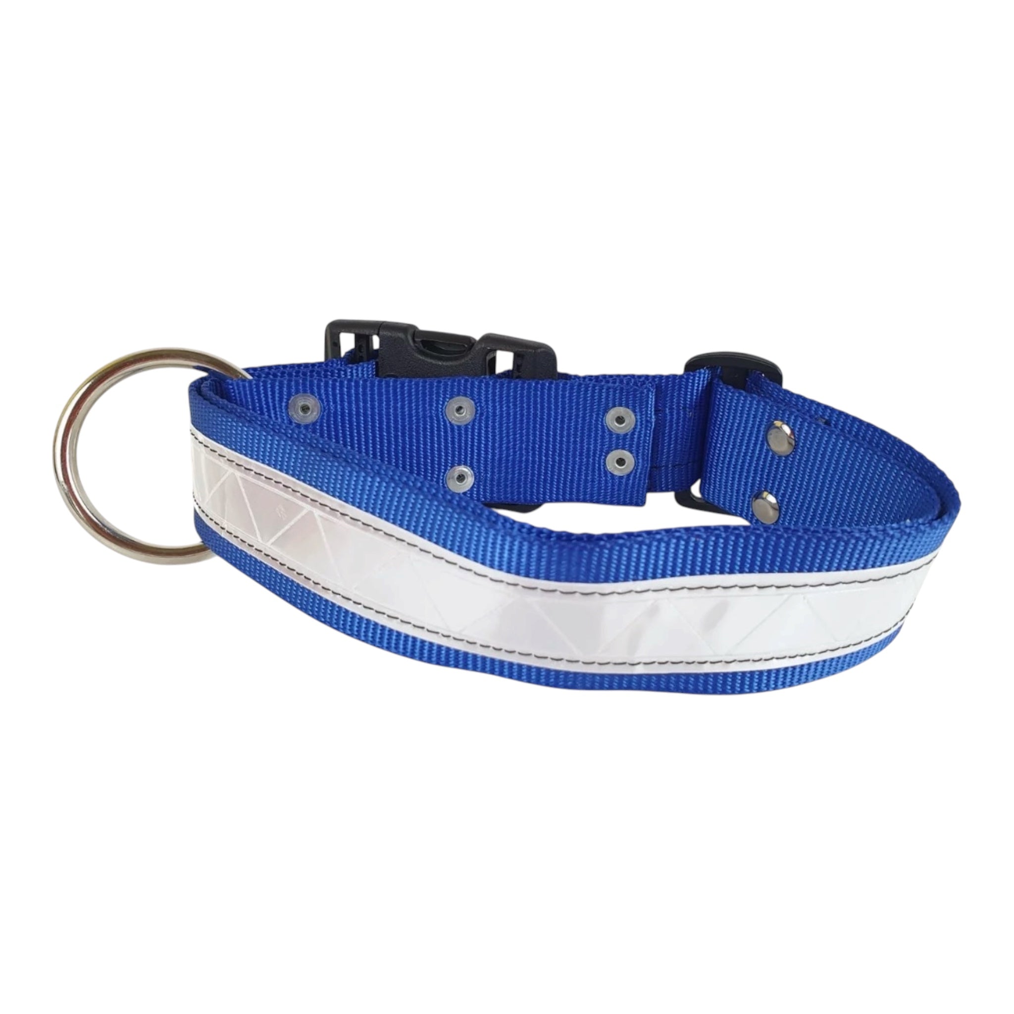 Collar de Nylon con Reflejante para Perro, 5cm de ancho
