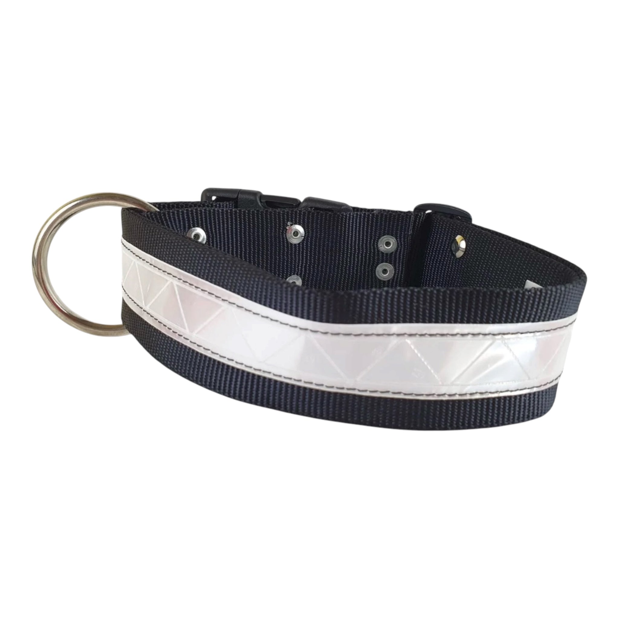 Collar de Nylon con Reflejante para Perro, 5cm de ancho