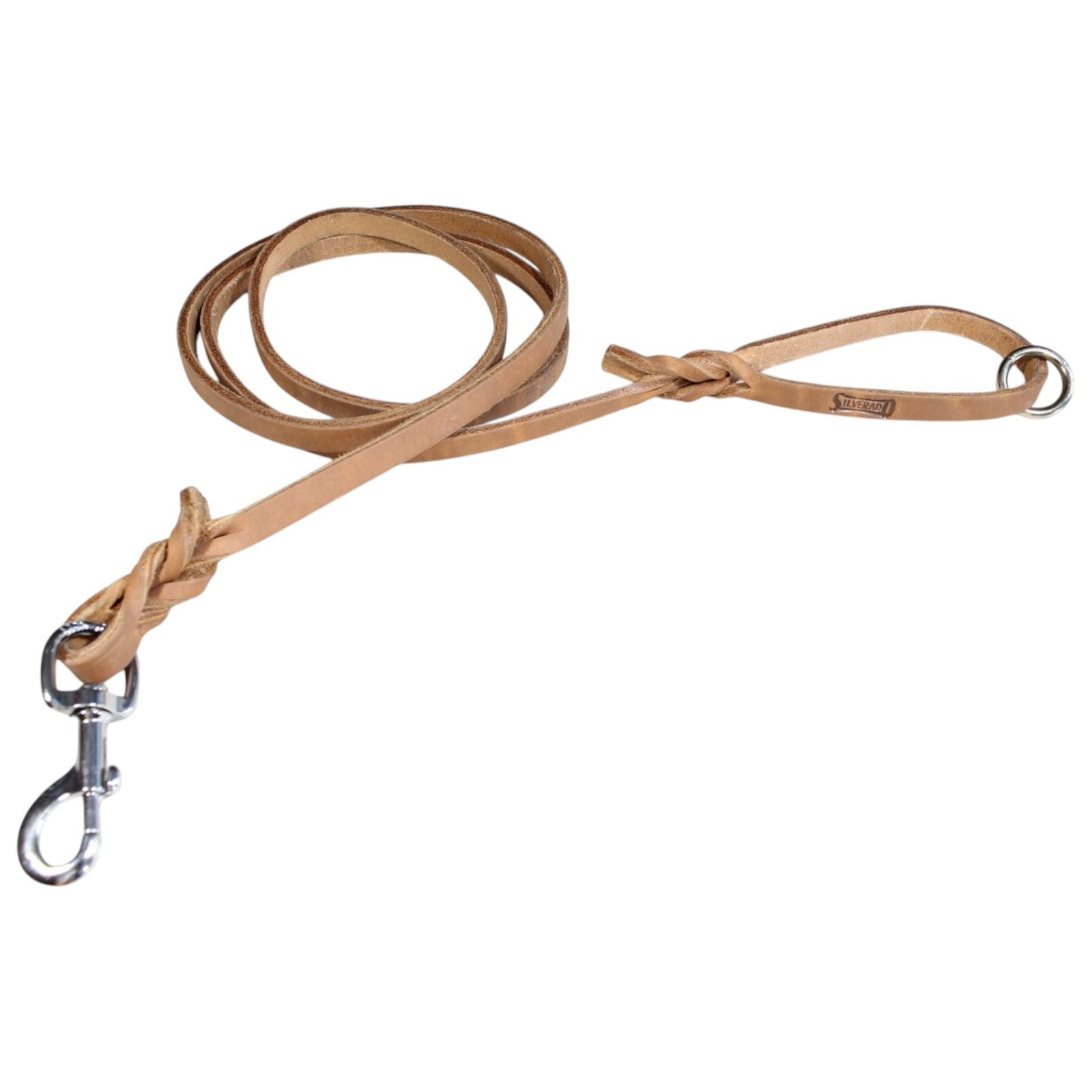 Correa de Manejo para Perro de Piel con Bandola de Niquel, 1cm × 1.20m / 1.80m