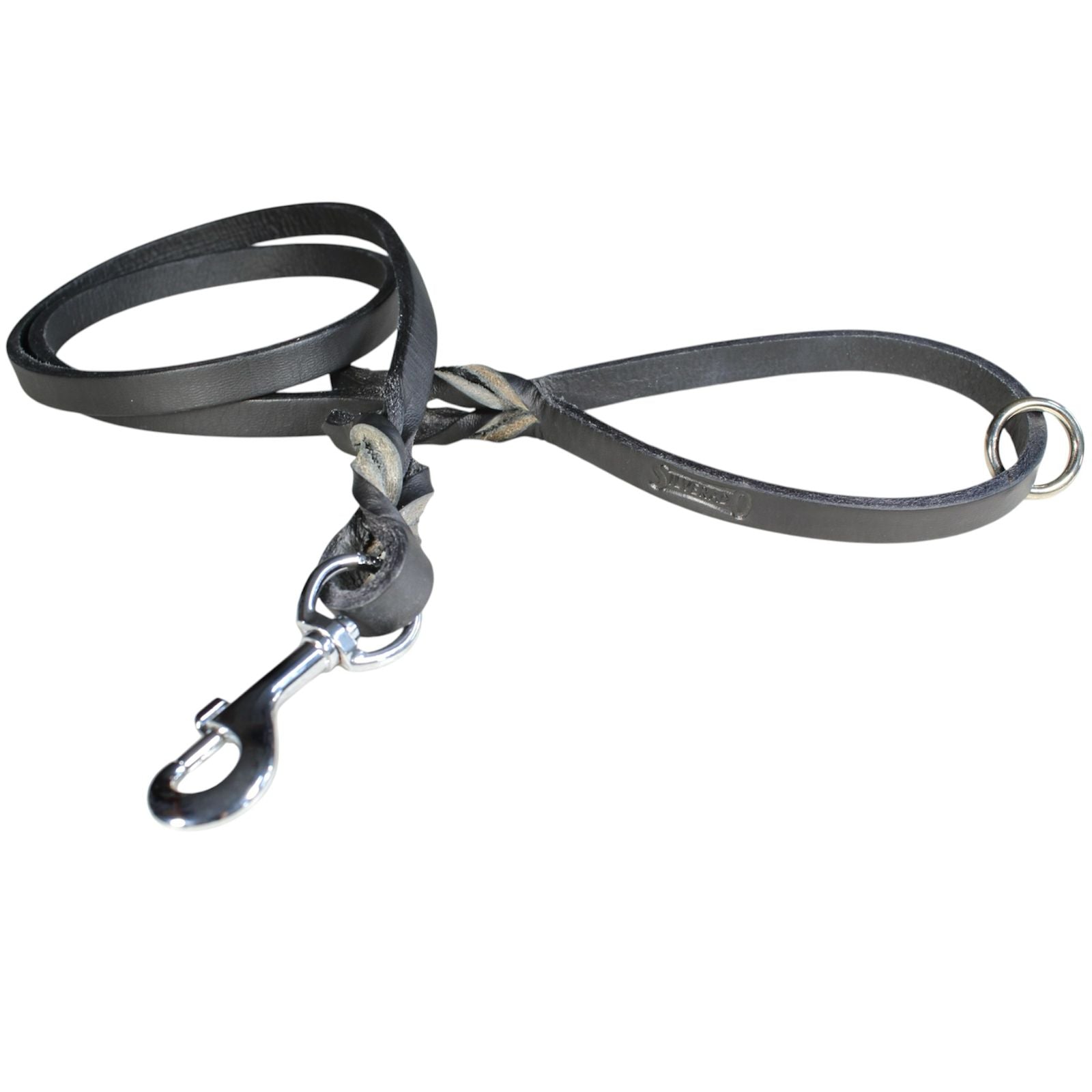 Correa de Manejo para Perro de Piel con Bandola de Niquel, 1cm × 1.20m / 1.80m