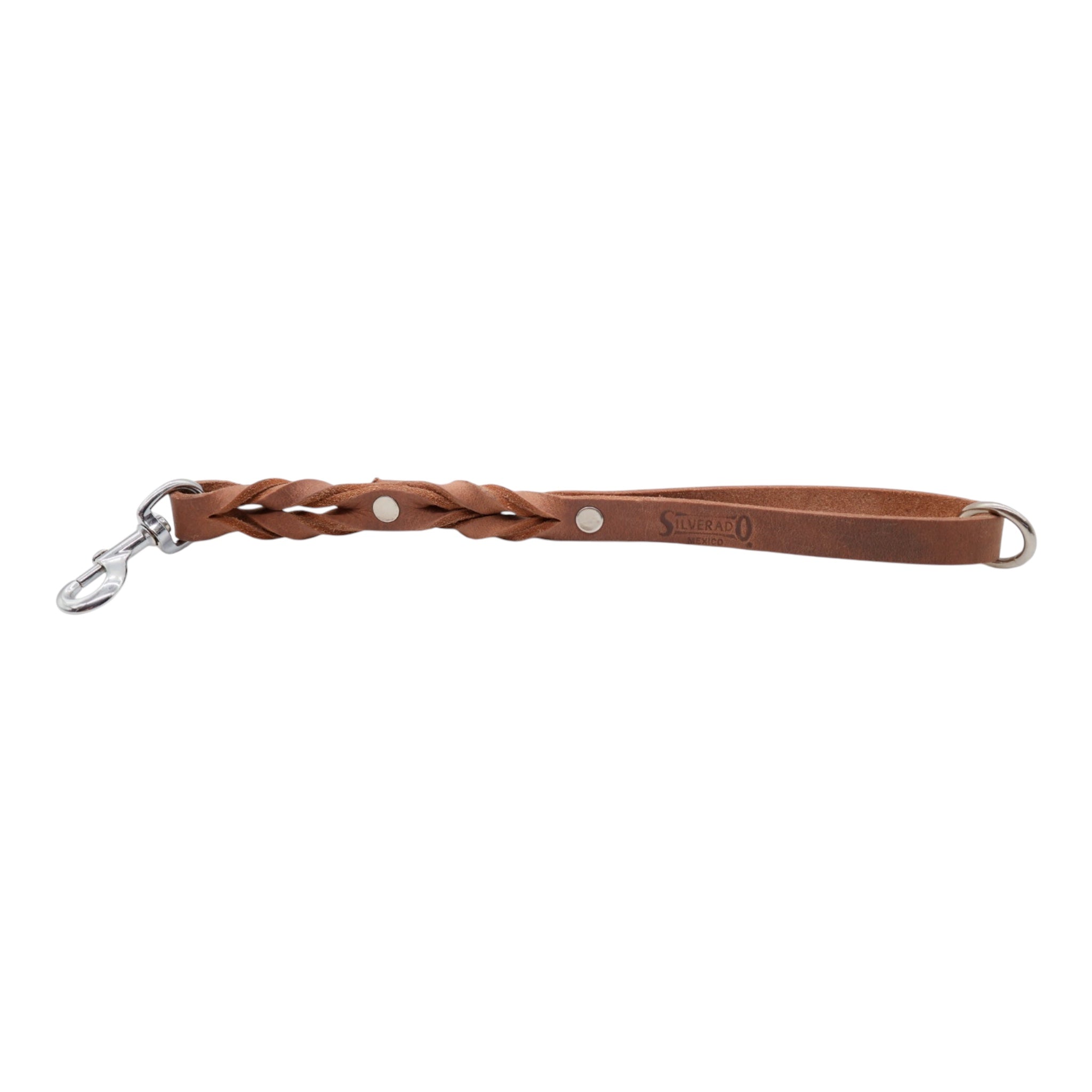 Maniquera para Perro de Piel con Bandola de Niquel, 2cm x 45cm