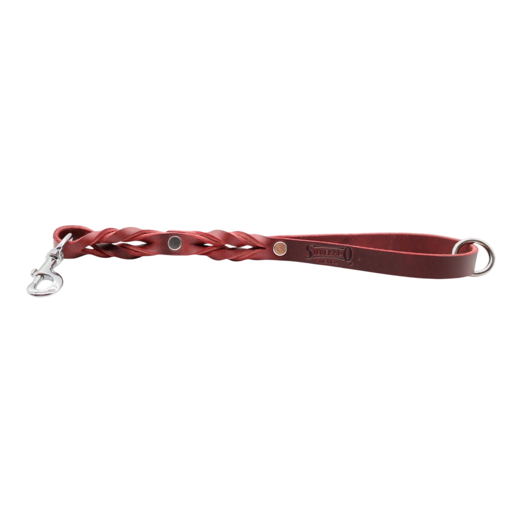 Maniquera de Piel con Bandola de Niquel para Perro, 2cm x 45cm