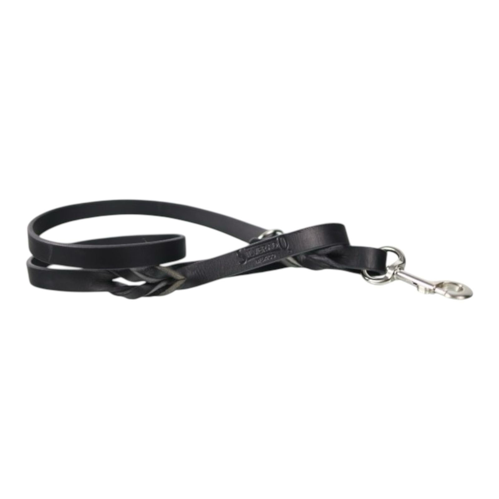 Correa de Entrenamiento para Perro de Piel con Bandola de Niquel, 2cm x 1.20m / 1.80m