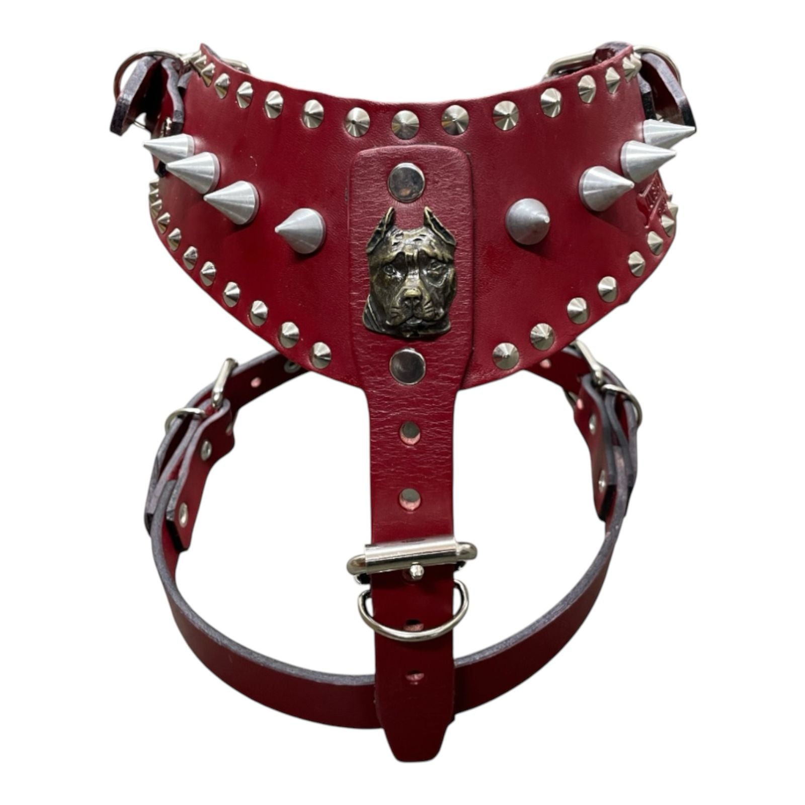 Pechera Pitbull Ajustable para Perro de Piel