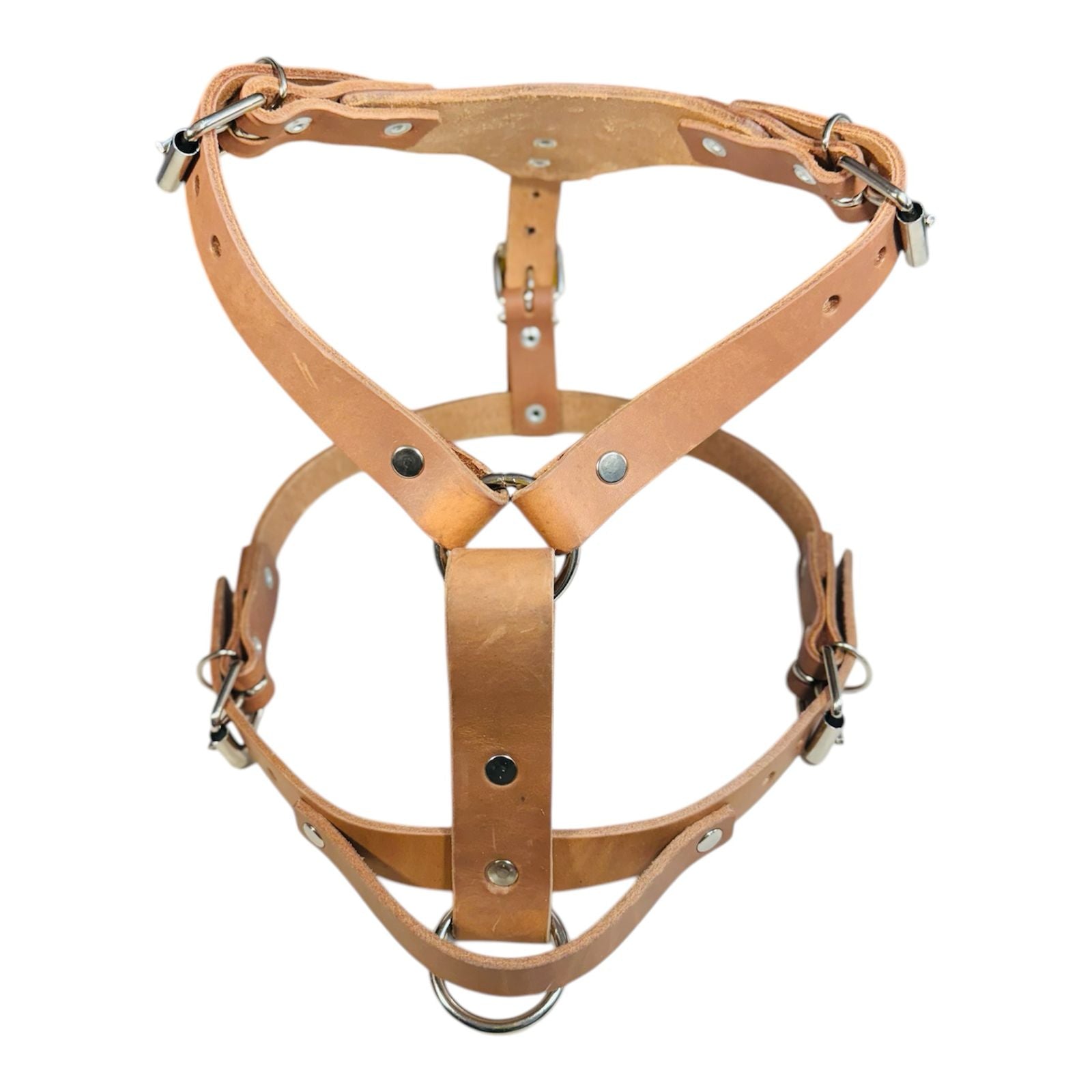 Pechera Ajustable para Perro de Piel