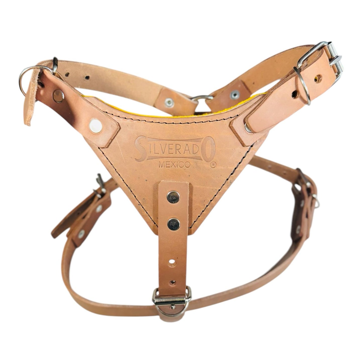 PECHERA DE PIEL AJUSTABLE CON FIELTRO
