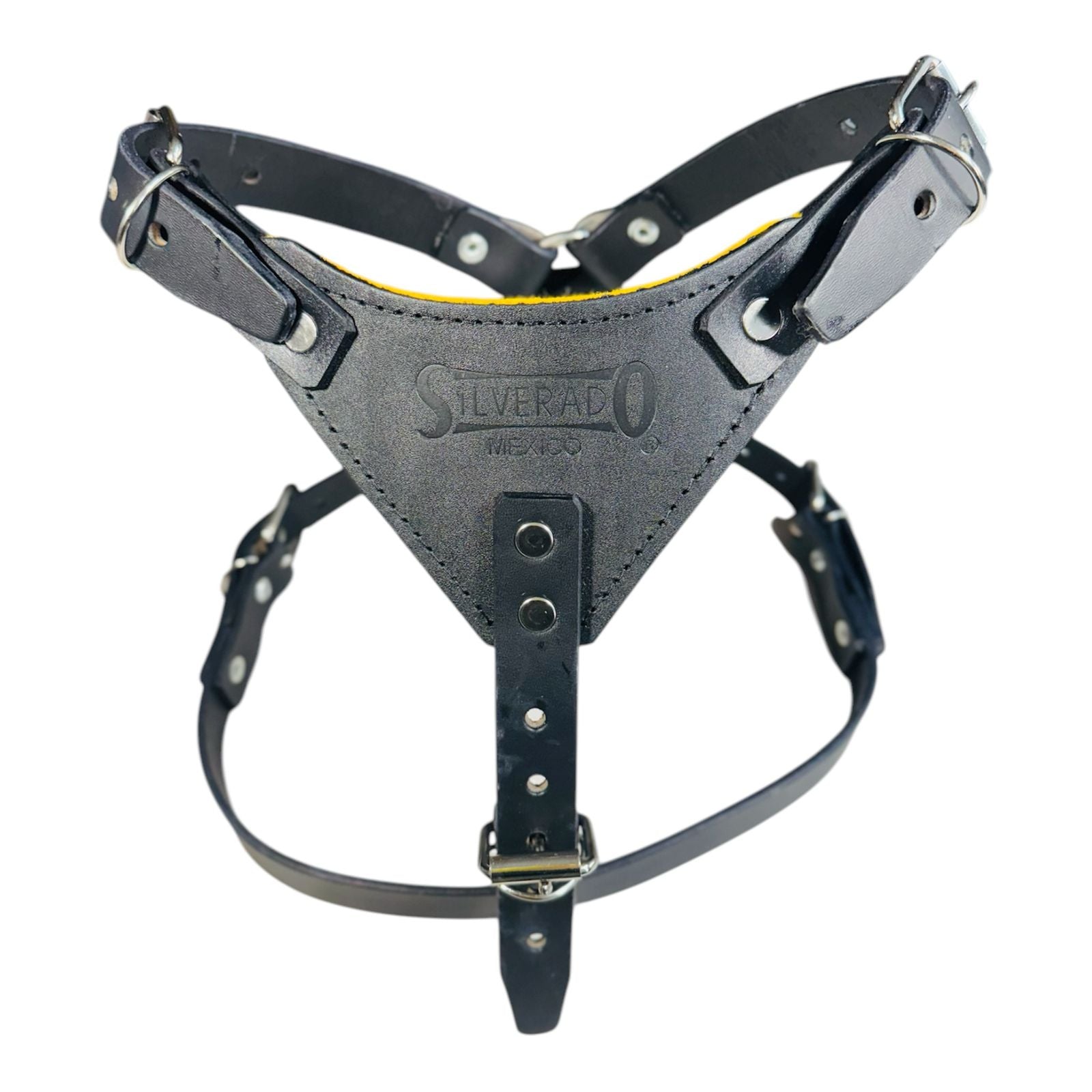 Pechera Ajustable con Fieltro para Perro de Piel