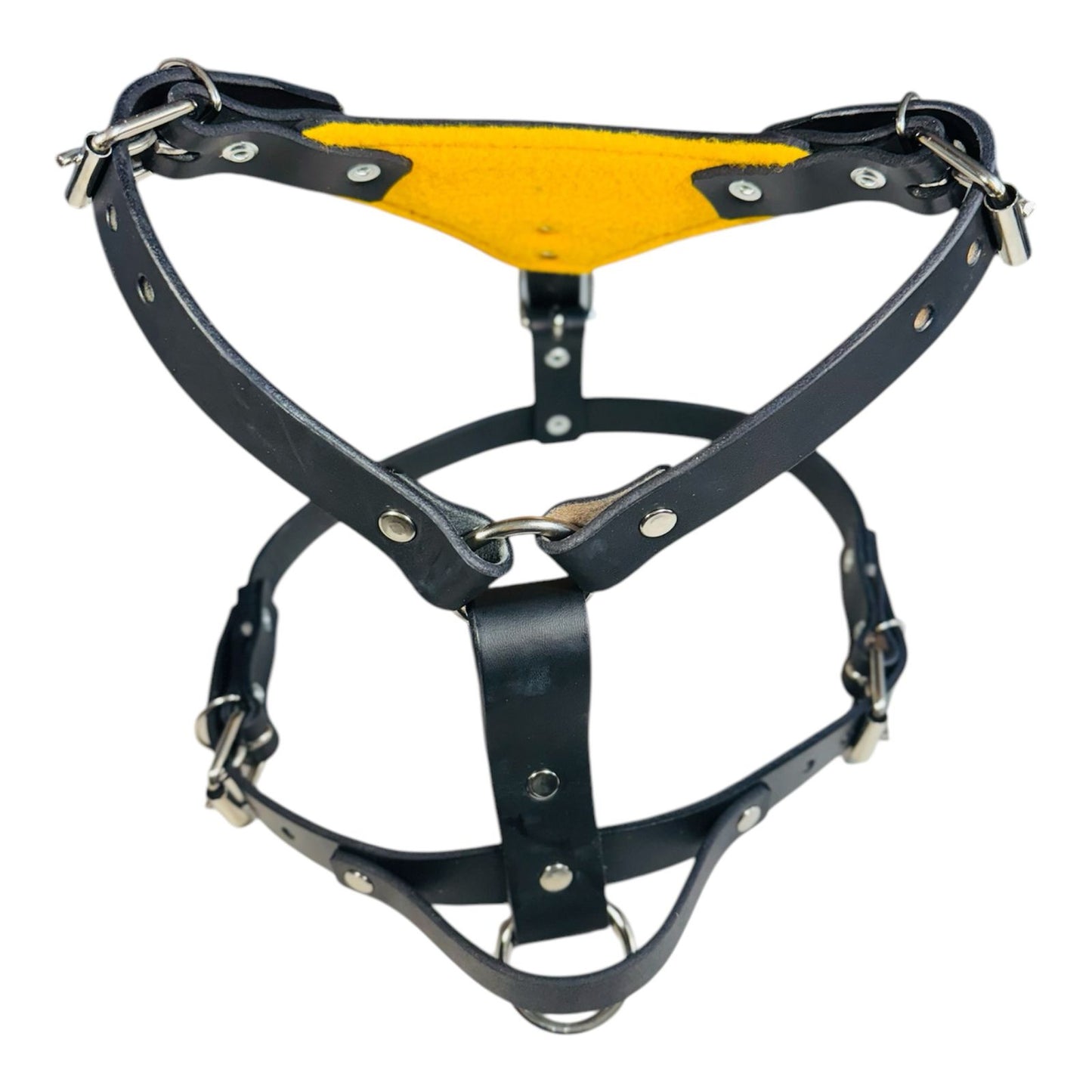 PECHERA DE PIEL AJUSTABLE CON FIELTRO