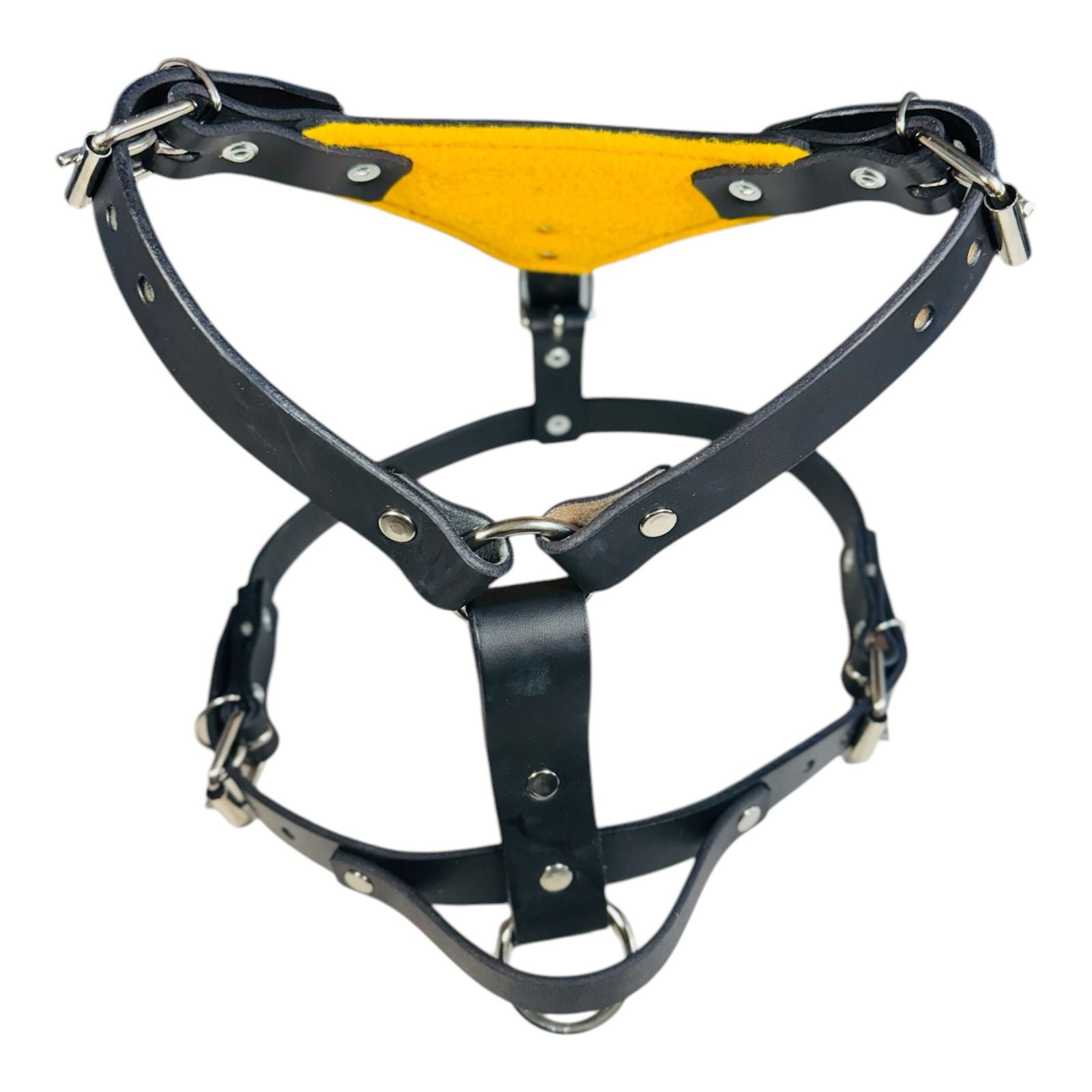 Pechera Ajustable con Fieltro para Perro de Piel