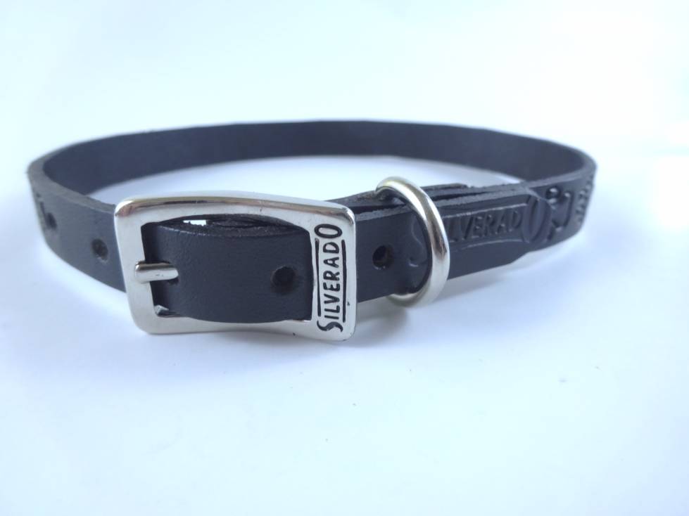 Collar Grabado para Perro de Piel, 1cm de ancho