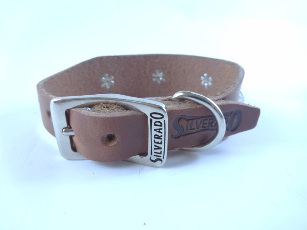 Collar Mini-Lux para Perro de Piel, 1cm de ancho