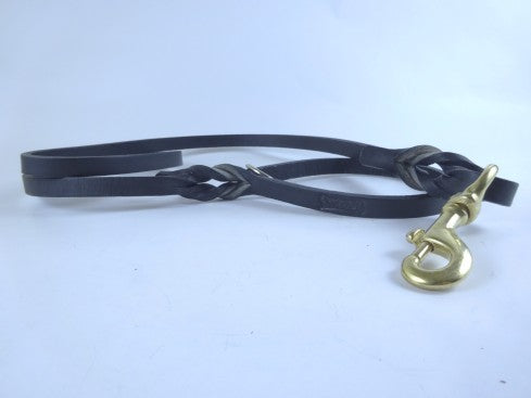Correa de Manejo para Perro de Piel con Herraje Bronce, 1cm x 1.20m / 1.80m