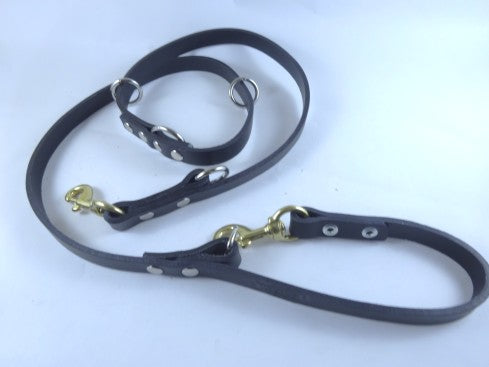 Correa K9 Policía para Perro de Piel, 2cm × 2m