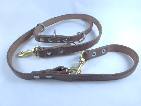 Correa K9 Policía para Perro de Piel, 2cm × 2m