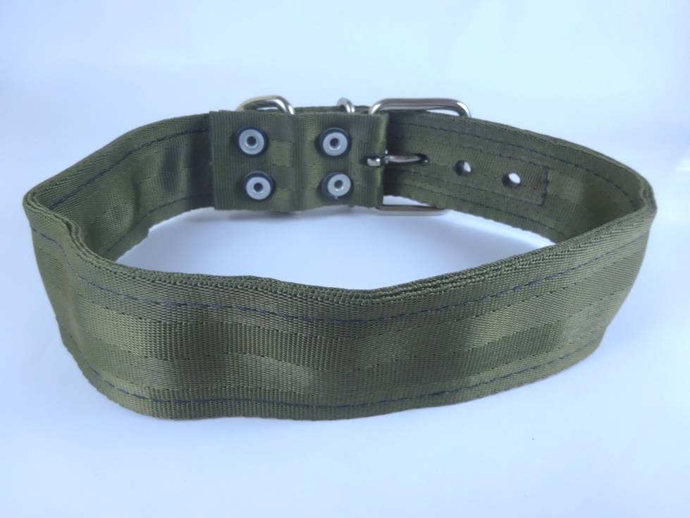 Collar para Perro de Nylon con Piel, 5cm de ancho