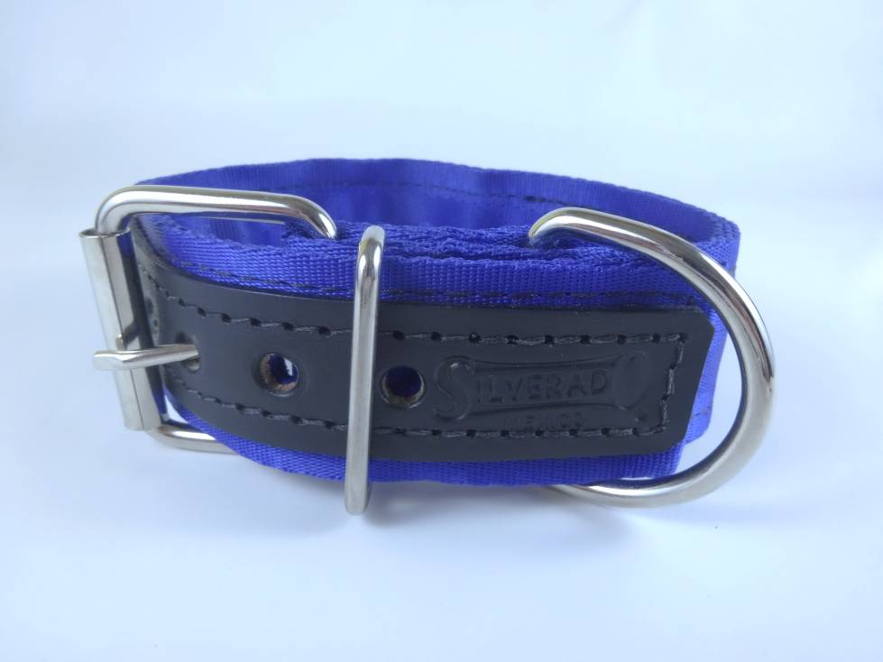 Collar para Perro de Nylon con Piel, 5cm de ancho