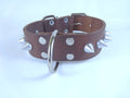 Collar con Picos para Perro de Piel, 5cm de ancho