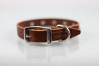 Collar con Estoperol para Perro de Piel, 3cm de ancho