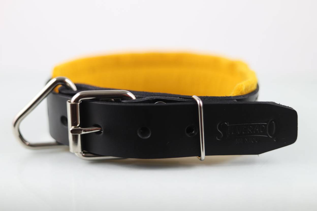 Collar de Agitación con Fieltro para Perro de Piel, 4cm de ancho