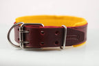 Collar de Agitación con Fieltro para Perro de Piel, 5cm de ancho