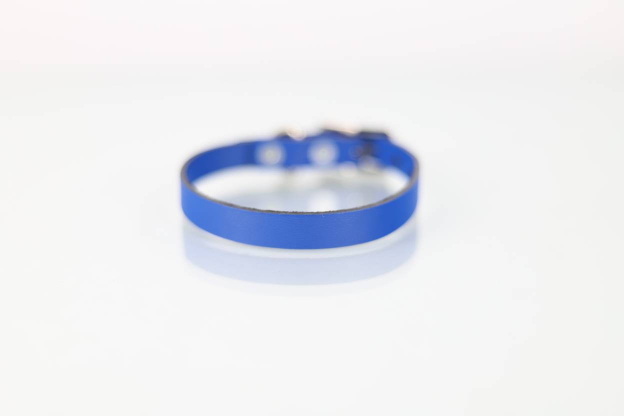 Collar Liso para Perro de Piel, 1cm de ancho