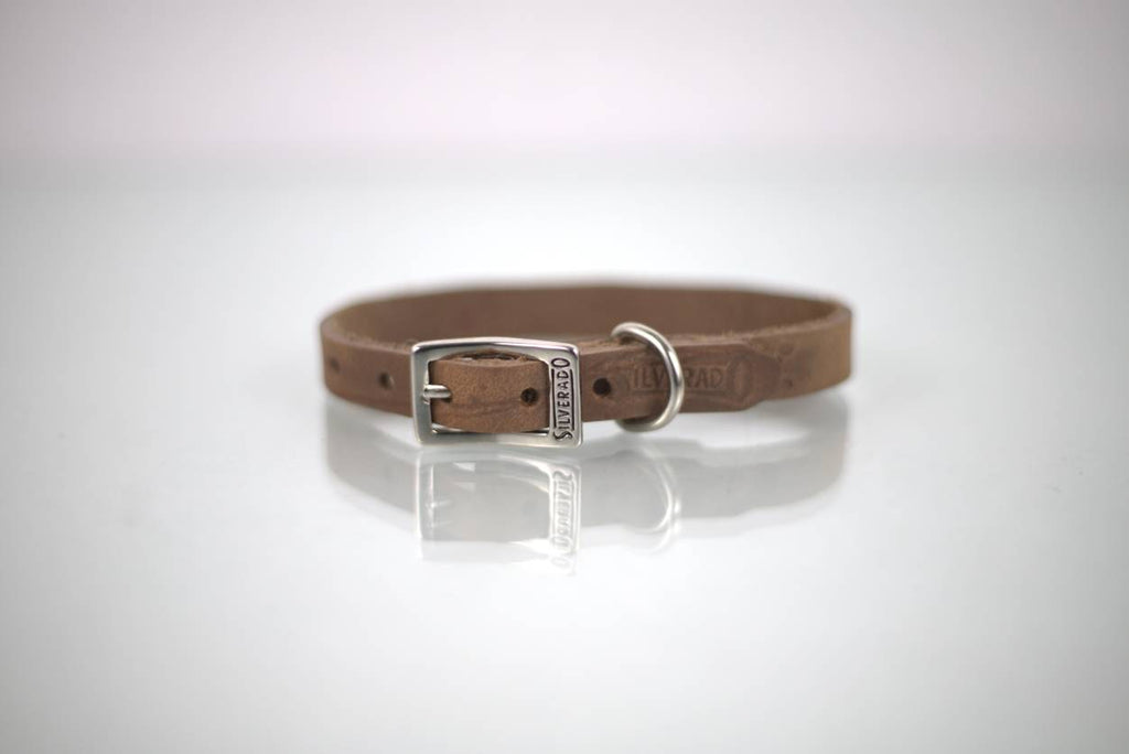 Collar Grabado para Perro de Piel, 1cm de ancho