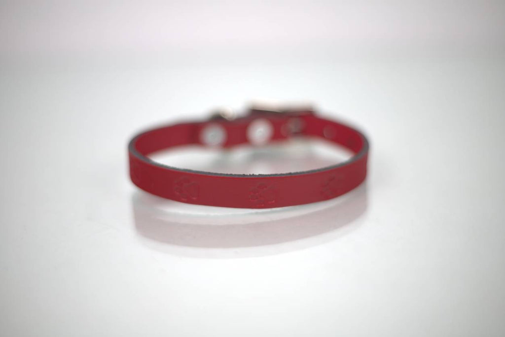 Collar Grabado para Perro de Piel, 1cm de ancho