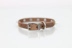 Collar con Picos para Perro de Piel, 1cm de ancho