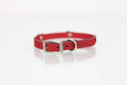 Collar con Aplicación Metálica Corazón para Perro de Piel, 1cm de ancho