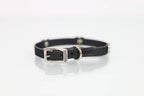 Collar con Aplicación Metálica Corazón para Perro de Piel, 1cm de ancho