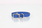 Collar con Aplicación Metálica Hueso para Perro de Piel, 1cm de ancho