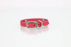 Collar con Aplicación Metálica Hueso para Perro de Piel, 1cm de ancho