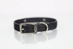 Collar con Aplicación Metálica Corazón para Perro de Piel, 2cm de ancho