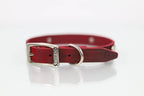 Collar con Aplicación Metálica Corazón para Perro de Piel, 2cm de ancho