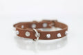 Collar con Picos para Perro de Piel, 2cm de ancho