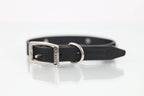 Collar con Aplicación Metálica Perro de Piel, 2cm de ancho