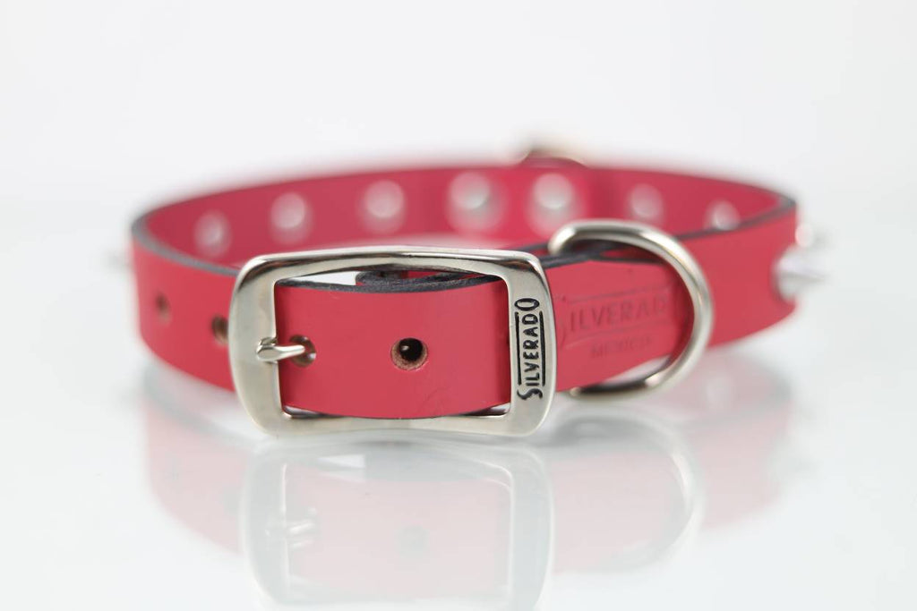 Collar con Picos para Perro de Piel, 3cm de ancho