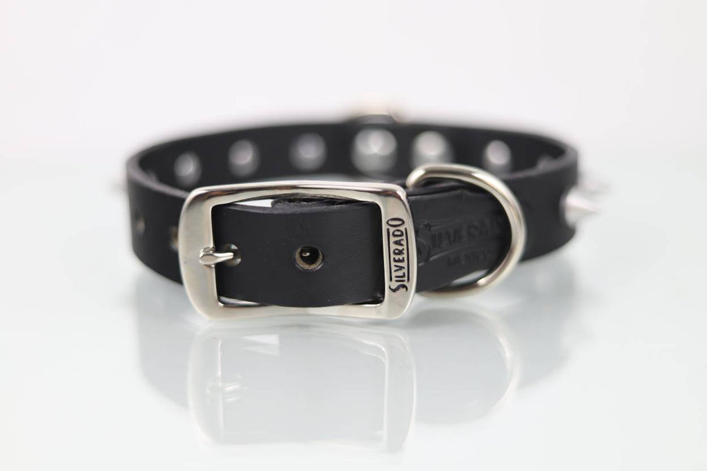 Collar con Picos para Perro de Piel, 3cm de ancho