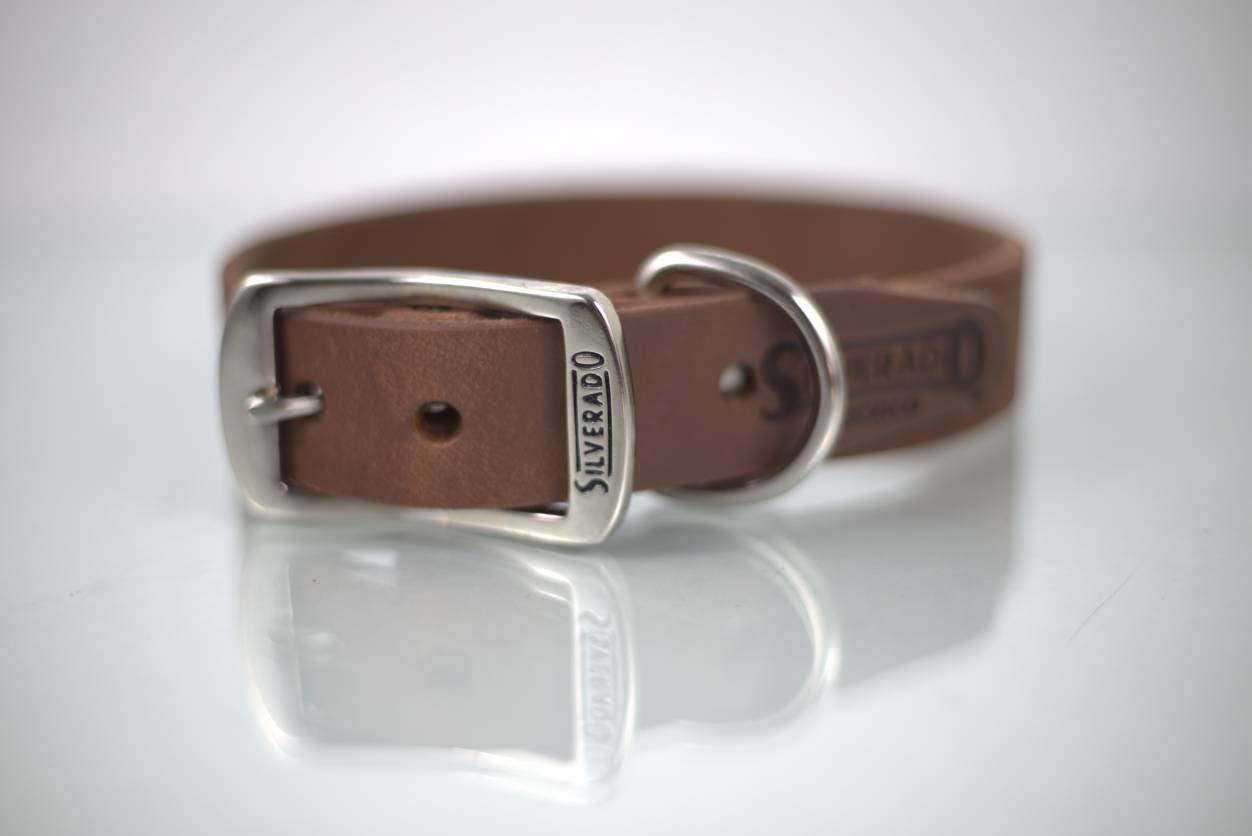 Collar Grabado para Perro de Piel, 3cm de ancho