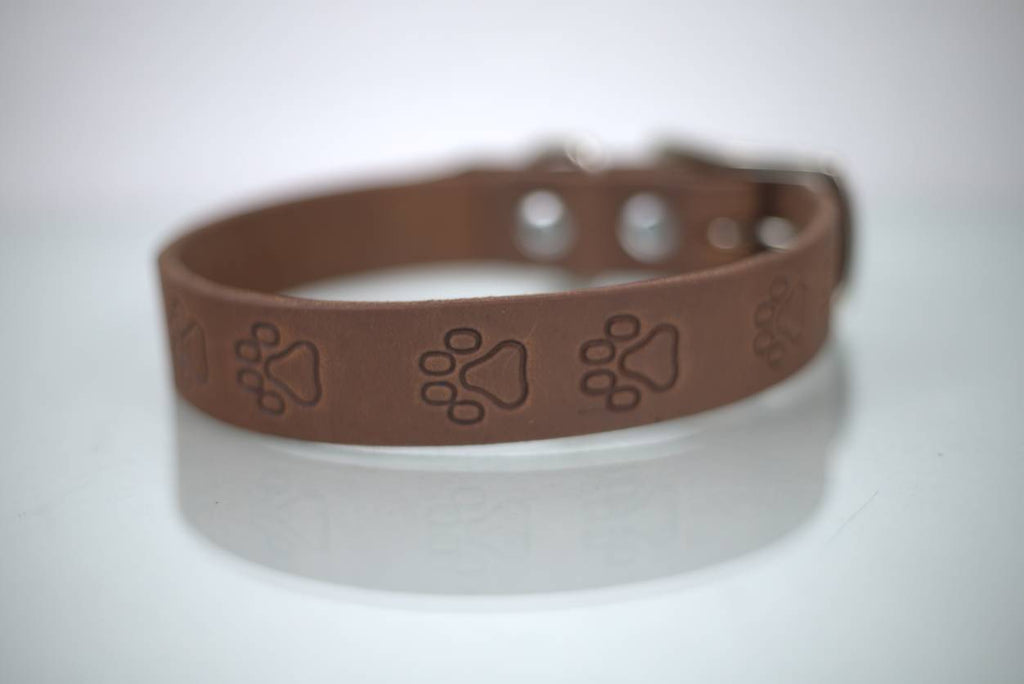 Collar Grabado para Perro de Piel, 3cm de ancho